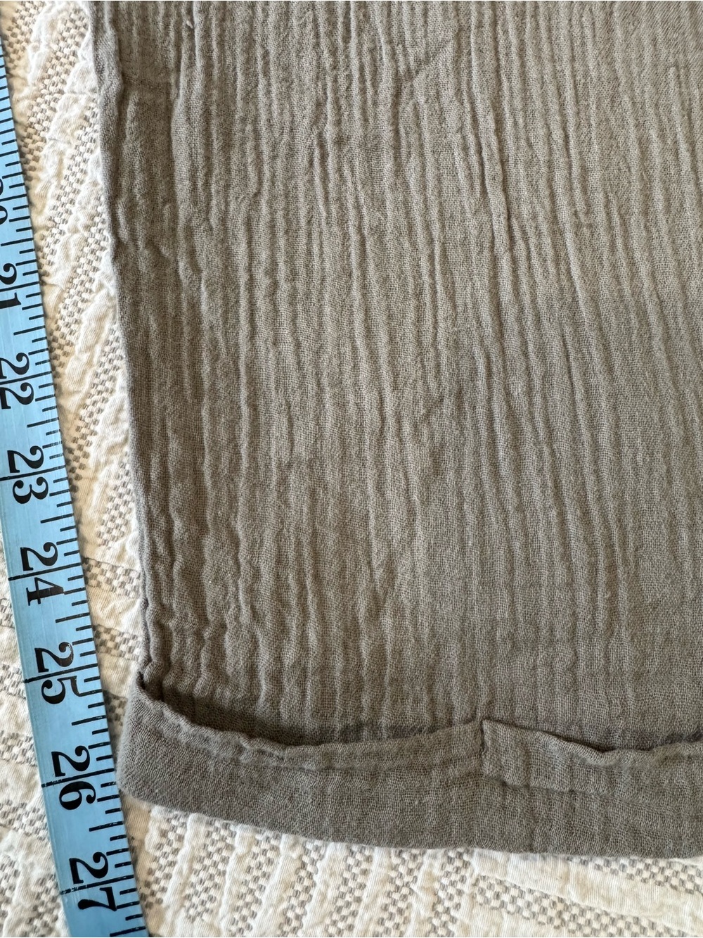 Smash + Tess x Jillian Harris Organic Cotton Romper Sage Green Tie Strap Medium - Picture 9 of 11